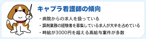 キャプラ看護師の傾向